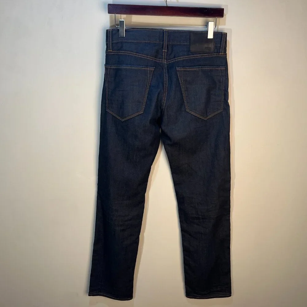👖 Hugo Boss Men’s Dark Blue Slim Stretch Jeans 30x32 Elastane Blend 🔥